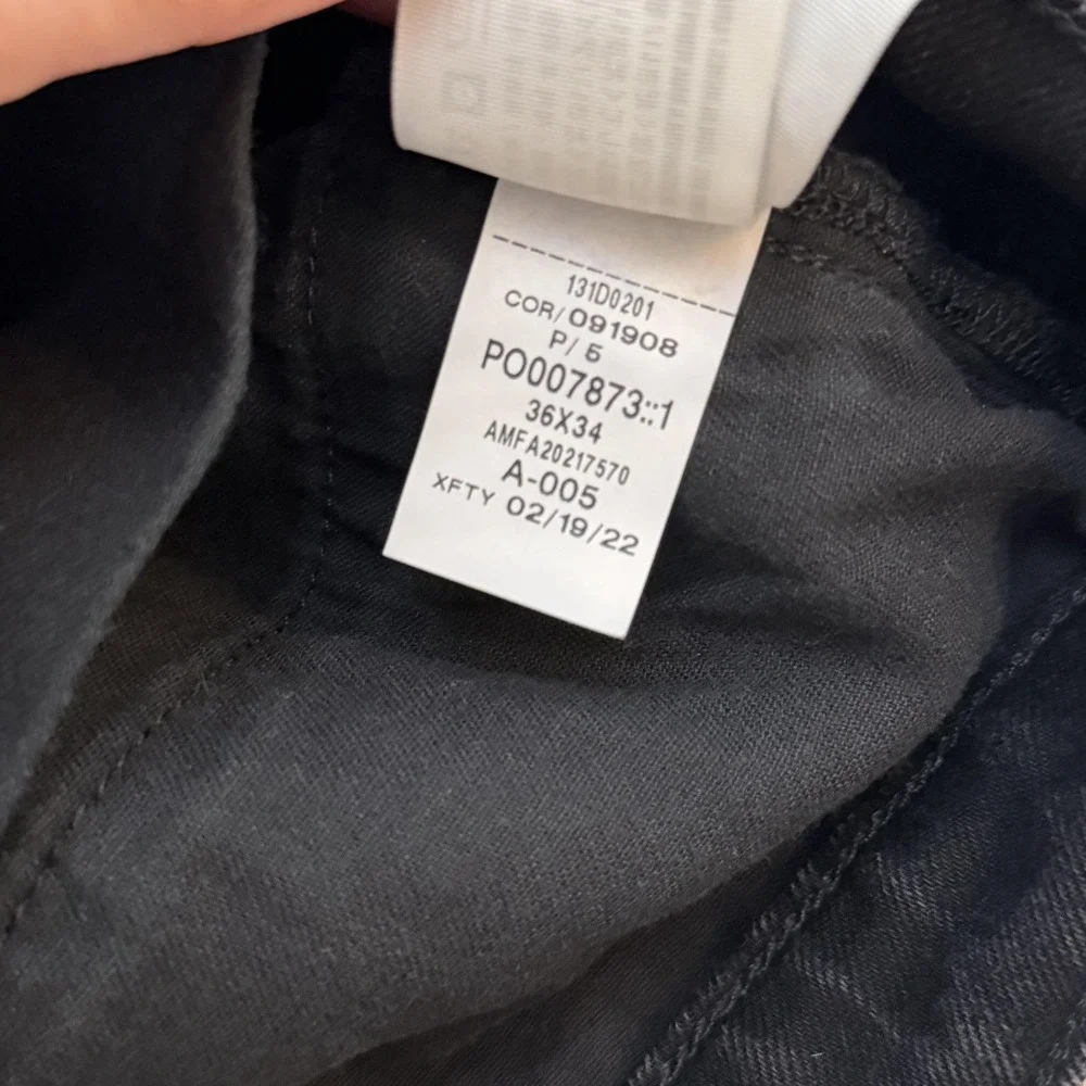 Abercrombie & Fitch 90s Slim Jeans Mens 36x33 Black A&F Vintage Stretch Denim